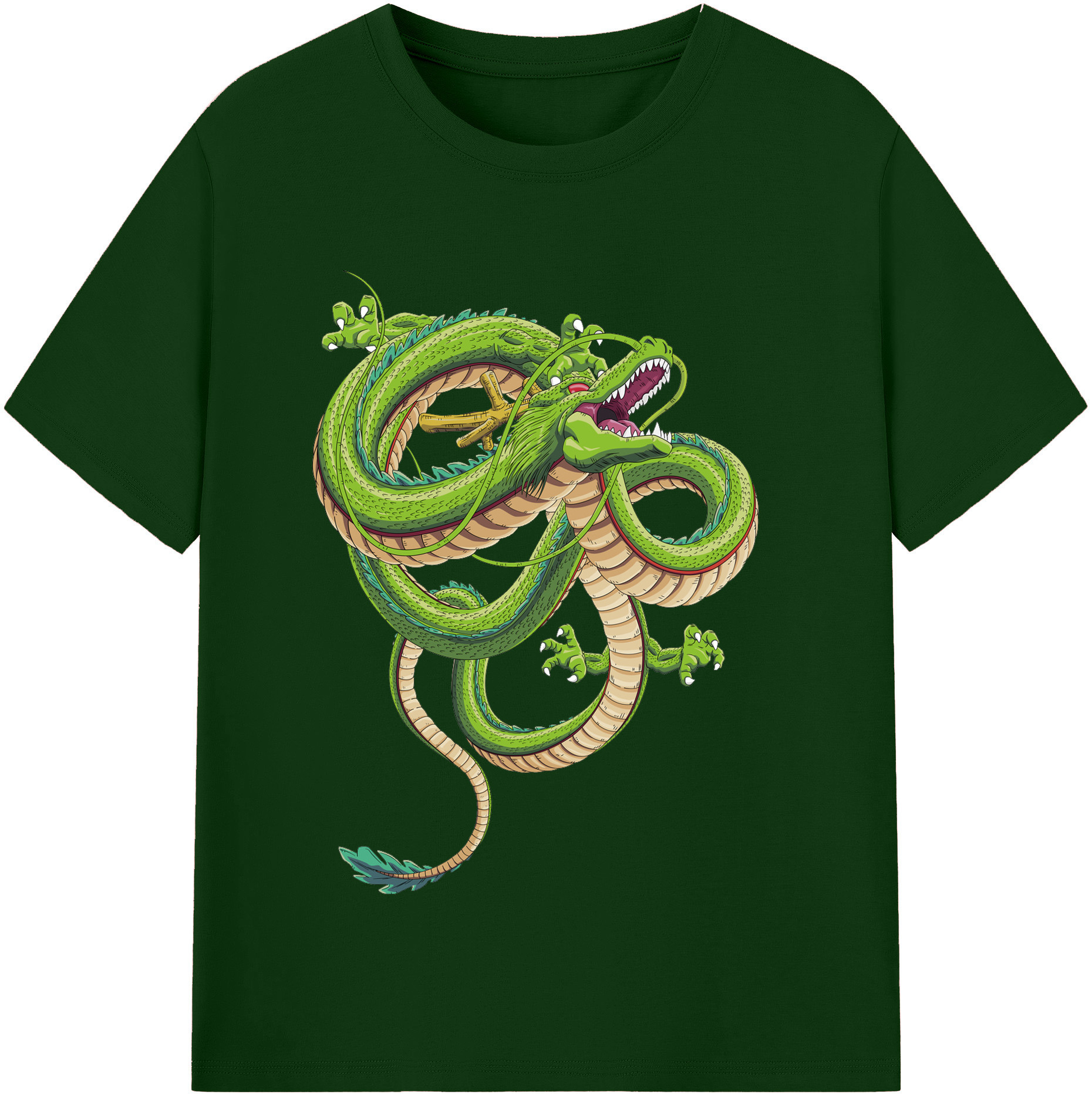 （画像用） ドラゴンボール 神龍 シェンロン DRAGON BALL Shenron 綿100％半袖Tシャツ（フロントプリント）